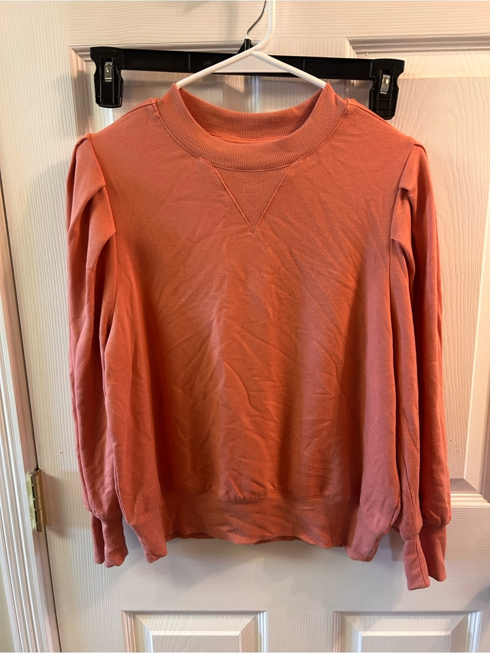 Matilda Jane Coral Puff-Shoulder Sweatshirt